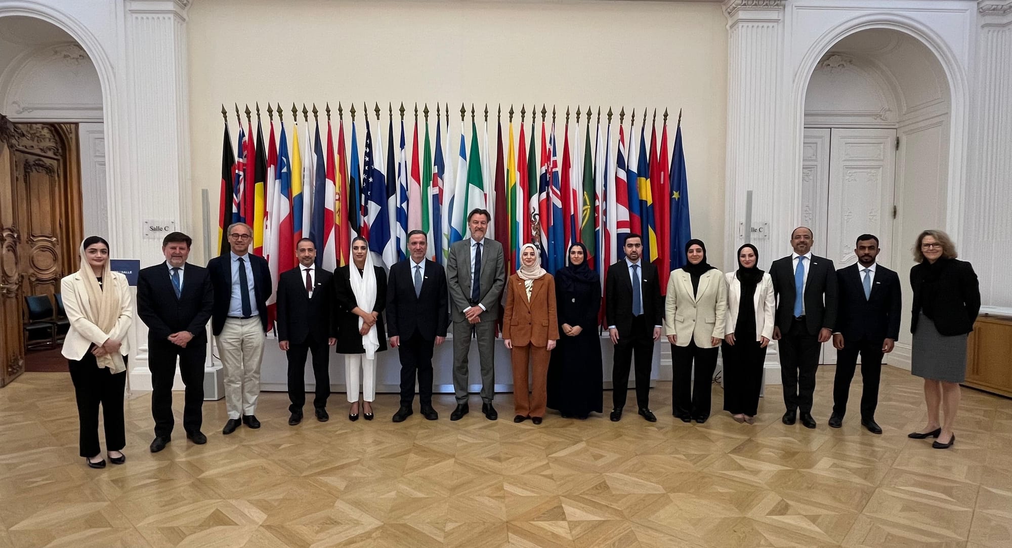 UAE delegation meets senior OECD officials in Paris to discuss future cooperation.