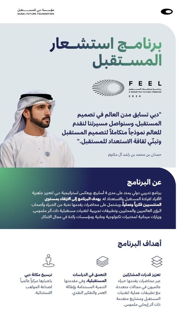 Dubai Future Academy has launched the 'FEEL: Disruptive Futures Programme'.