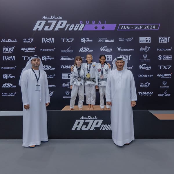 On the opening day of the AJP Tour Dubai International Jiu-Jitsu Championship, Sharjah Self-Defence is in the lead.